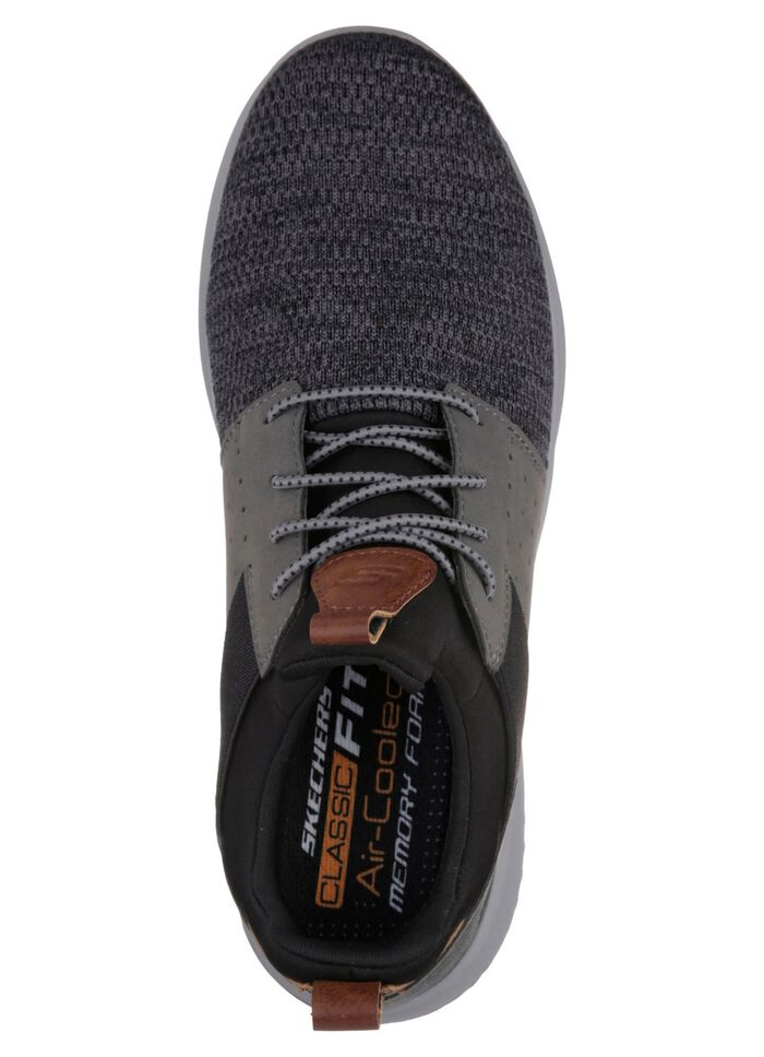 SKECHERS, l&auml;tta herrtofflor, med elastisk dekorativ sn&ouml;rning 